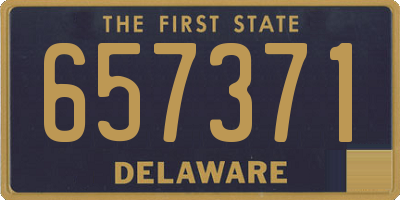 DE license plate 657371