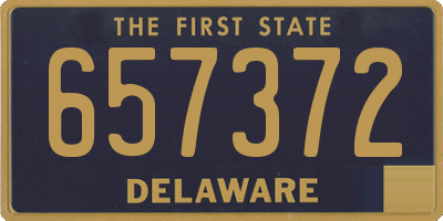 DE license plate 657372