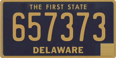 DE license plate 657373