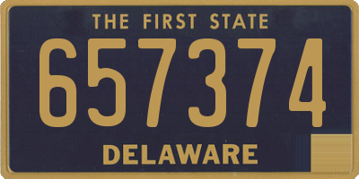 DE license plate 657374