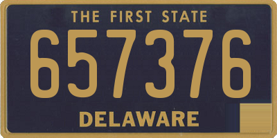DE license plate 657376