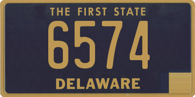DE license plate 6574