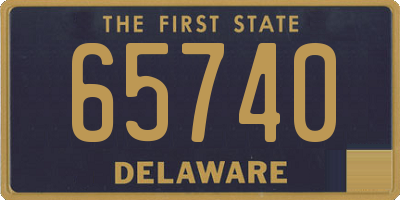 DE license plate 65740