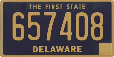 DE license plate 657408