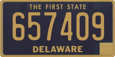 DE license plate 657409