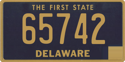 DE license plate 65742