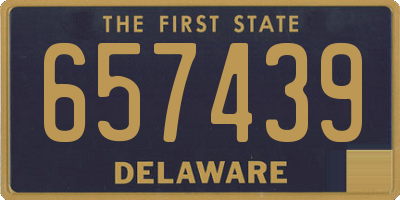 DE license plate 657439