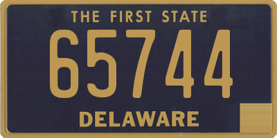 DE license plate 65744