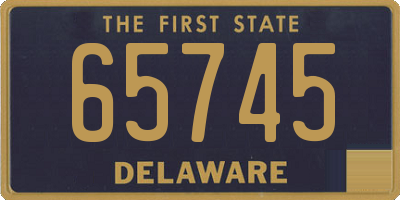 DE license plate 65745