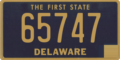DE license plate 65747