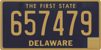 DE license plate 657479