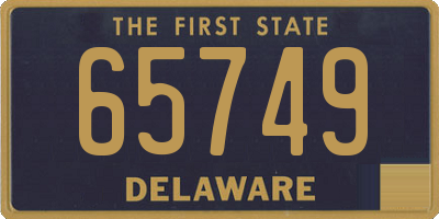 DE license plate 65749