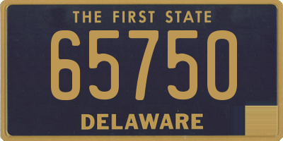 DE license plate 65750