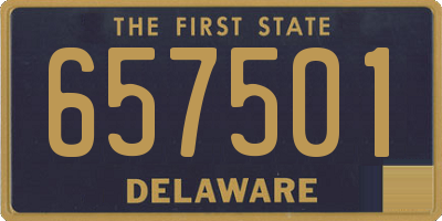 DE license plate 657501