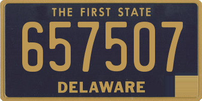 DE license plate 657507
