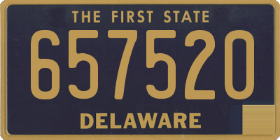 DE license plate 657520