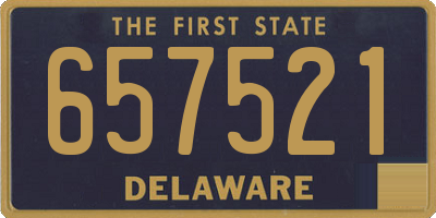DE license plate 657521