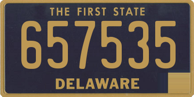 DE license plate 657535