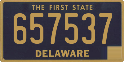 DE license plate 657537