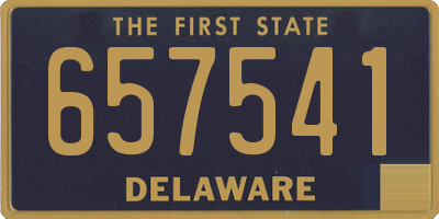 DE license plate 657541