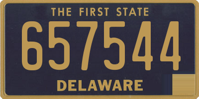 DE license plate 657544