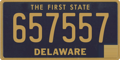 DE license plate 657557