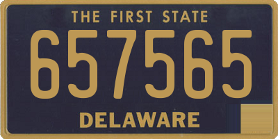 DE license plate 657565