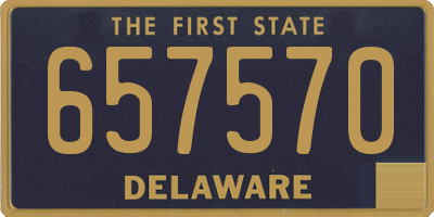 DE license plate 657570