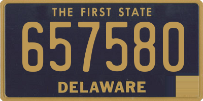 DE license plate 657580