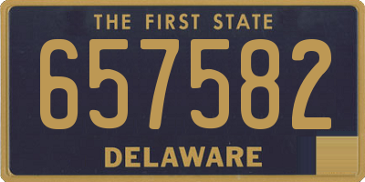 DE license plate 657582