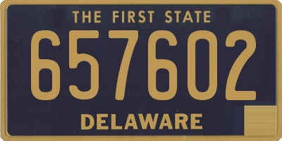 DE license plate 657602