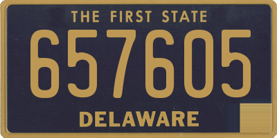DE license plate 657605