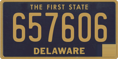 DE license plate 657606