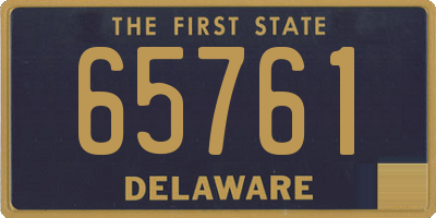 DE license plate 65761