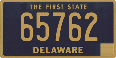 DE license plate 65762