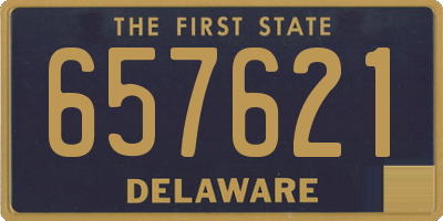 DE license plate 657621
