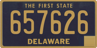 DE license plate 657626