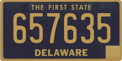 DE license plate 657635