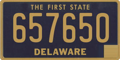 DE license plate 657650