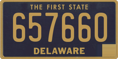 DE license plate 657660
