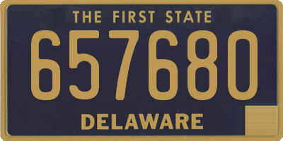 DE license plate 657680
