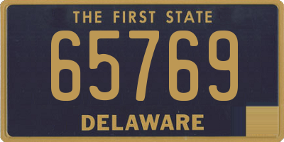 DE license plate 65769