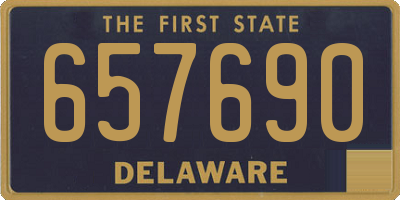 DE license plate 657690