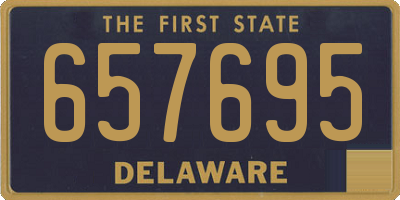 DE license plate 657695