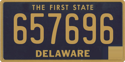 DE license plate 657696