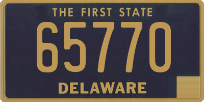 DE license plate 65770