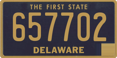 DE license plate 657702