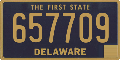 DE license plate 657709