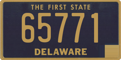 DE license plate 65771
