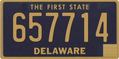 DE license plate 657714